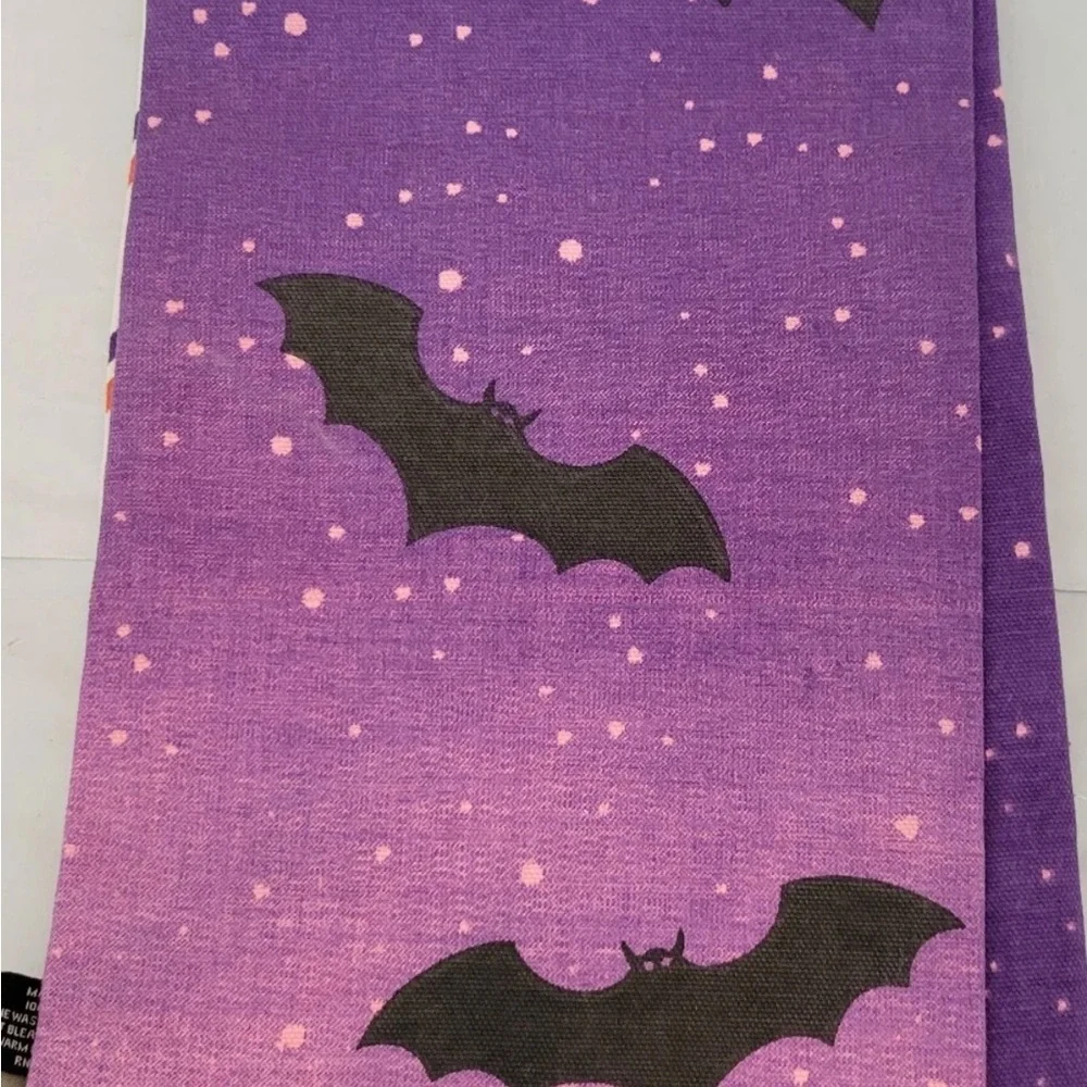 Rachel Zoe Halloween Kitchen Towel - Purple and Orange